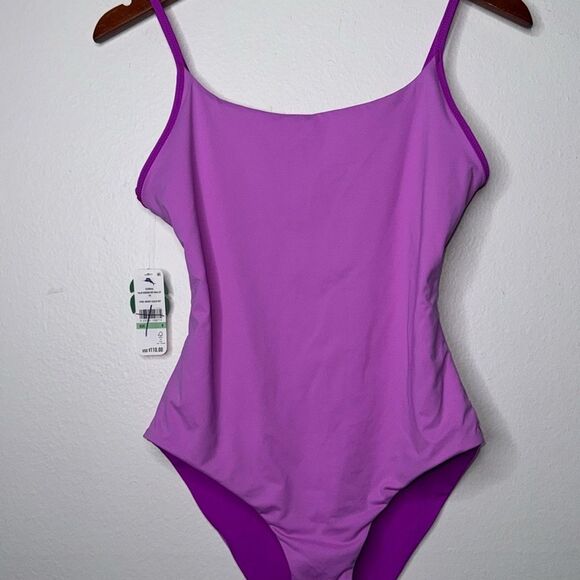 Tommy Bahama Women's Palm Modern Reversible Maillot One Piece Swimsuit Size 8 - Picture 7 of 11